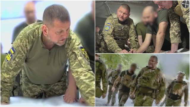 Ukraina paneigė rusų skleidžiamus gandus apie V. Zalužną: paviešino įrašą iš vadovavimo štabo netoli fronto