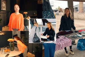 Lietuvės ryžosi apsikeisti gyvenimais: dizainerė prekiavo turguje dėvėtais drabužiais