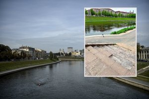 Atnaujinta krantinė tapo Vilniaus traukos centru, tik štai trupantys laiptai bado akis ir kelia pavojų