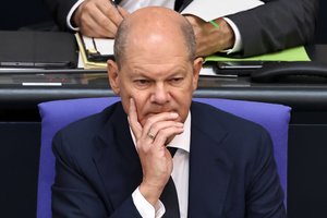 O. Scholzas prakalbo apie NATO viršūnių susitikimą Vilniuje: įvardijo pagrindinį prioritetą