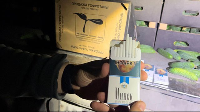 Aptikta viena didžiausių cigarečių kontrabandos siuntų šiemet: krovinį maskavo rusiškais agurkais