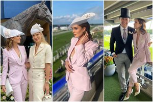 Askoto žirgų lenktynėse pasirodžiusi Asta Valentaitė su vyru demonstravo eleganciją