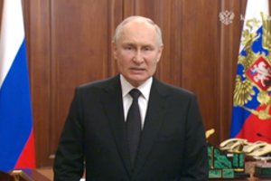 V. Putinas surengė skubią transliaciją: J. Prigožiną vadino išdaviku ir tikino, kad Rusija ginsis