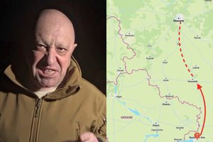 „Wagner“ vis garsiau grasina Maskvai: parodė judėjimo kryptį