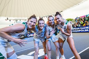 Dar viena pergalė: Lietuvos moterų trijulių krepšinio rinktinė – Europos žaidynių finale