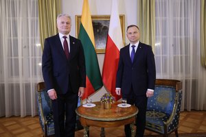 G. Nausėda telefonu kalbėjosi su Lenkijos prezidentu A. Duda: aptarė neramumus Rusijoje