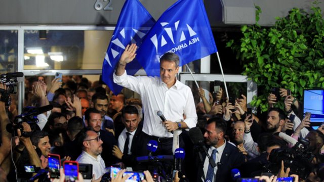 Po K. Mitsotakio konservatorių pergalės, skambus pareiškimas: žada imtis reformų Graikijai transformuoti