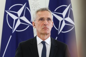 NATO generalinis sekretorius: kol remiame Ukrainą ir tą darysime ilgai, V. Putinas negalės mūsų nugalėti