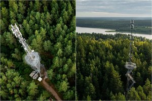 Vaizdai iš pirmojo tokio bokšto Lietuvoje – lyg iš paukščio skrydžio: netrukus laukia pokyčiai