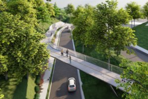 Dėl pėsčiųjų viaduko konstrukcijų montavimo – laikini eismo ribojimai