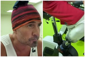 Iš mirties gniaužtų išsigelbėjęs R. Kostomarovas išplatino vaizdo įrašą: protezų pagalba grįžta į sportą