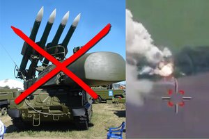 Įspūdingas sprogimas: po ukrainiečių smūgio rusų raketų sistema virto didžiuliu ugnies kamuoliu