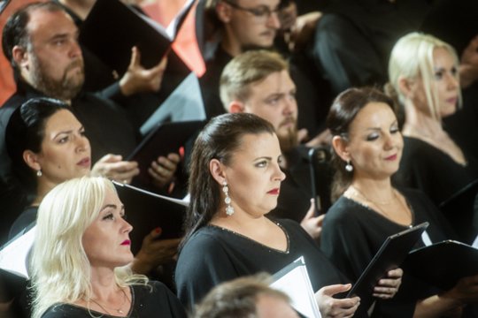 27-ojo Vilniaus festivalio finalinis akordas – O. Narbutaitės oratorija „Centones meae urbi“.<br> D. Matvejevo nuotr.