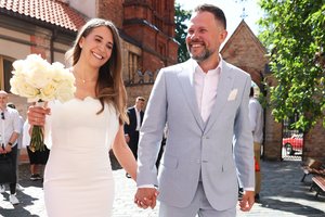 Vilniaus „Ryto“ treneris Giedrius Žibėnas vedė mylimąją Ingridą Jočytę