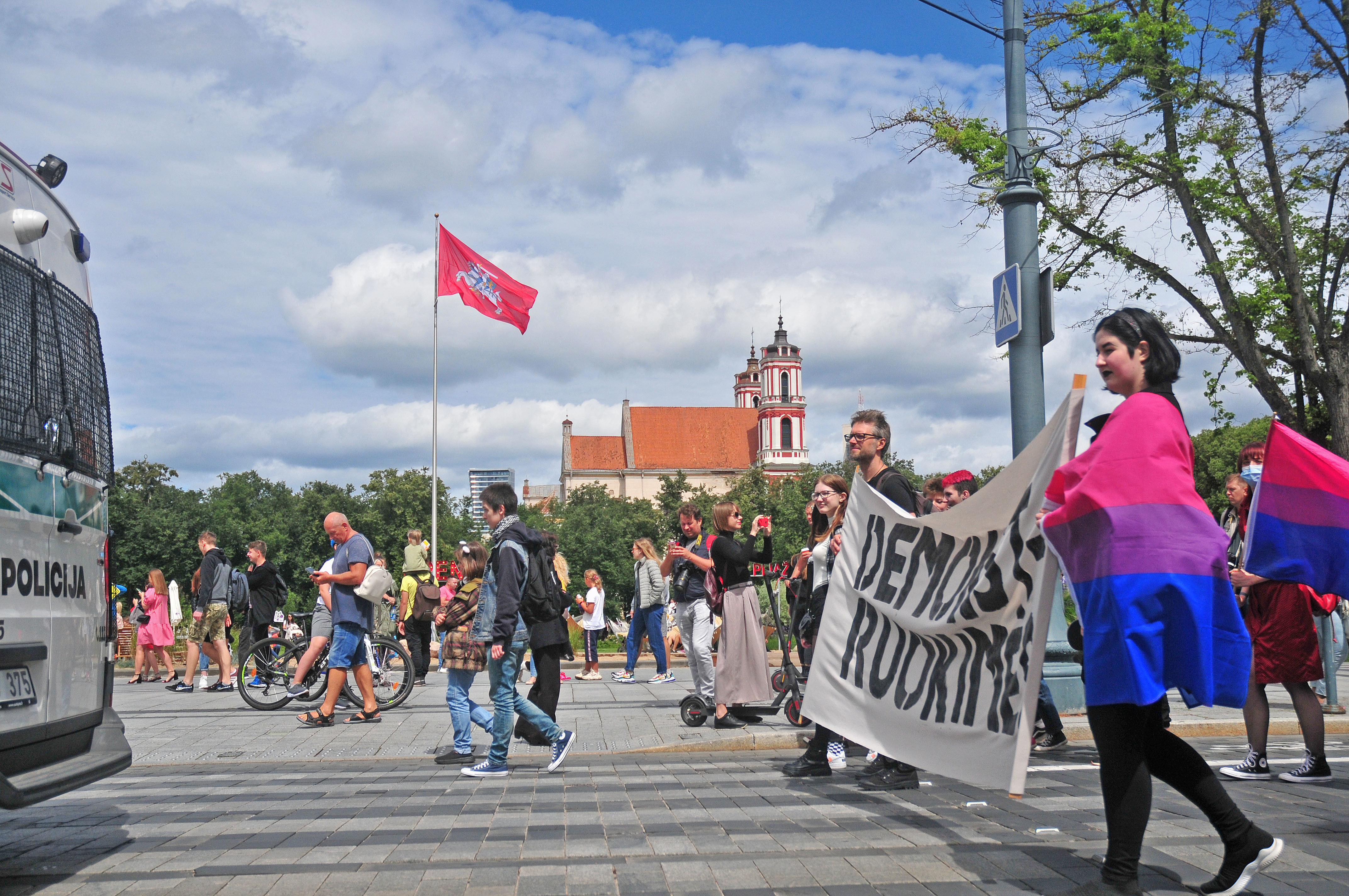 Vilniuje vykstančios LGBTQ+ bendruomenės eitynės „Vilnius Pride“.A.Vaitkevičiaus nuotr.