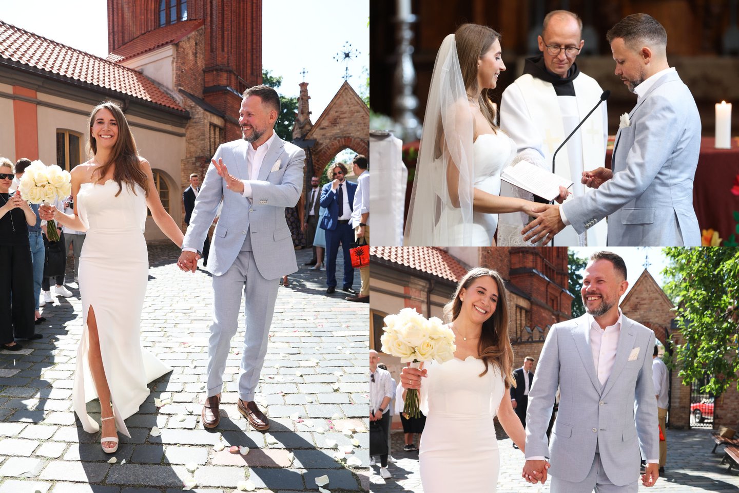 Giedriaus Žibėno ir Ingridos Jočytės ceremonijos akimirkos.