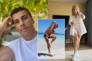 Be drabužių įsiamžinęs Maksimas Galkinas sulaukė įvairių gerbėjų reakcijų