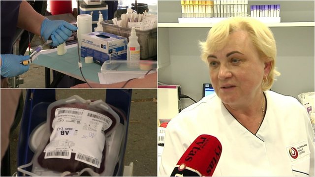 Dėl kraujo trūkumo nerimaujantys medikai skatina aukoti: už gerą darbą gyventojus apdovanoja ir darbdaviai