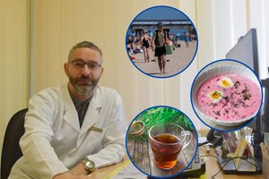 Arbatos termosas pliaže, šaltibarščiai ir vanduo – gydytojas atsakė, kas geriausiai atgaivina karštą dieną