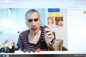 Po ilgo laiko M. Saakašvilis vėl stojo prieš teismą: pakomentavo savo būklę