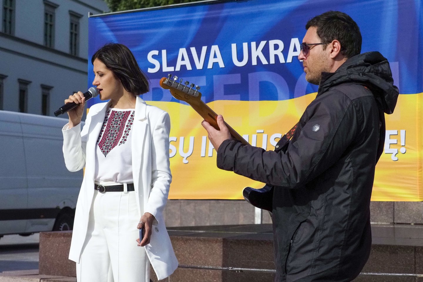 Mitingas Vilniuje: „Ukrainai – narystę NATO be jokių išlygų“.<br> V.Ščiavinsko nuotr.
