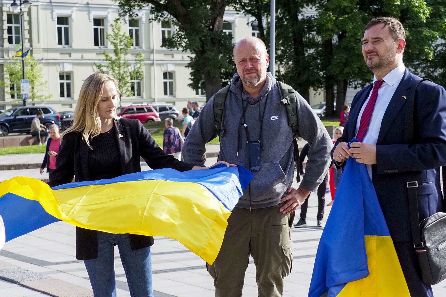 Mitingas Vilniuje: „Ukrainai – narystę NATO be jokių išlygų“.<br> V.Ščiavinsko nuotr.