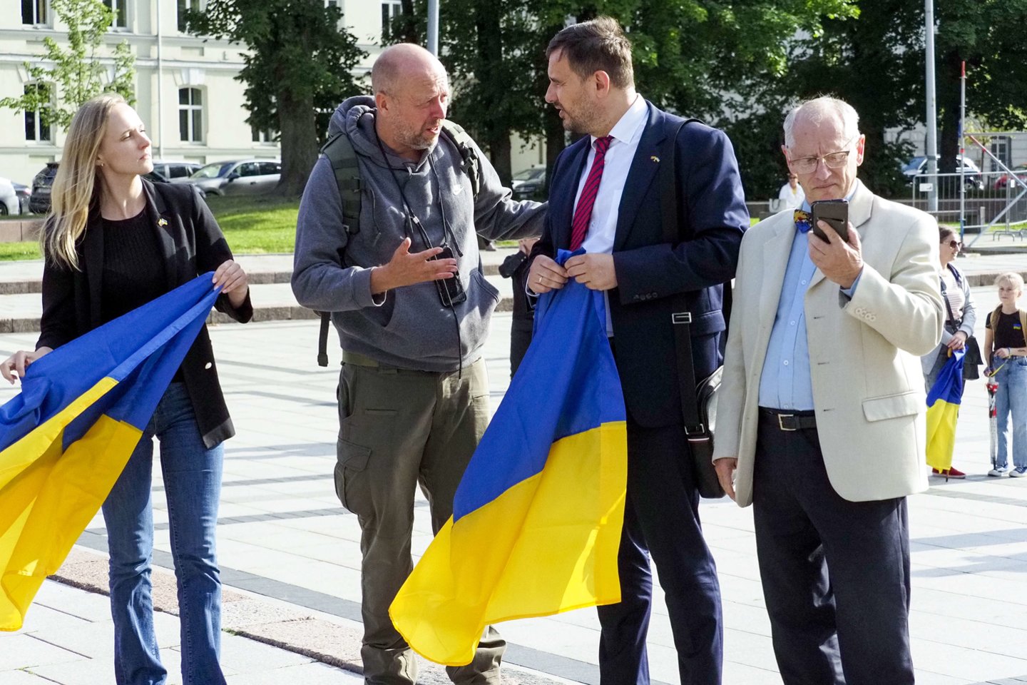 Mitingas Vilniuje: „Ukrainai – narystę NATO be jokių išlygų“.<br> V.Ščiavinsko nuotr.
