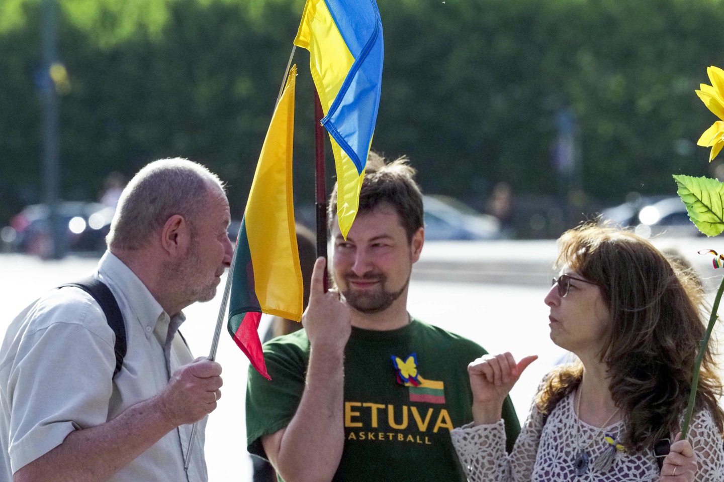 Mitingas Vilniuje: „Ukrainai – narystę NATO be jokių išlygų“.<br> V.Ščiavinsko nuotr.