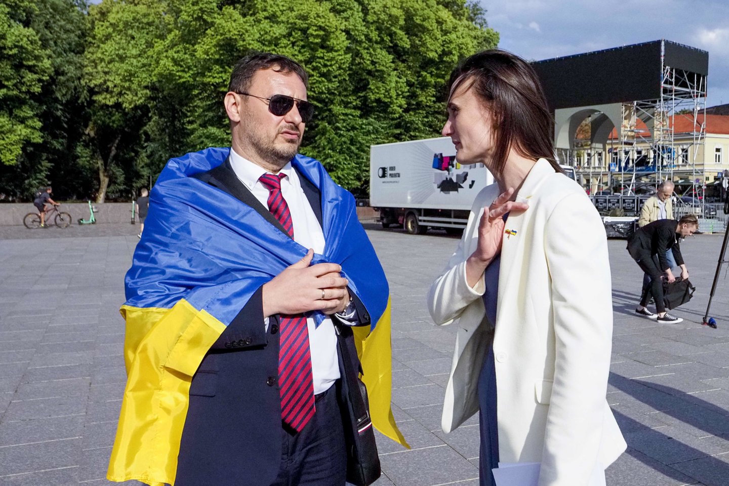 Mitingas Vilniuje: „Ukrainai – narystę NATO be jokių išlygų“.<br> V.Ščiavinsko nuotr.