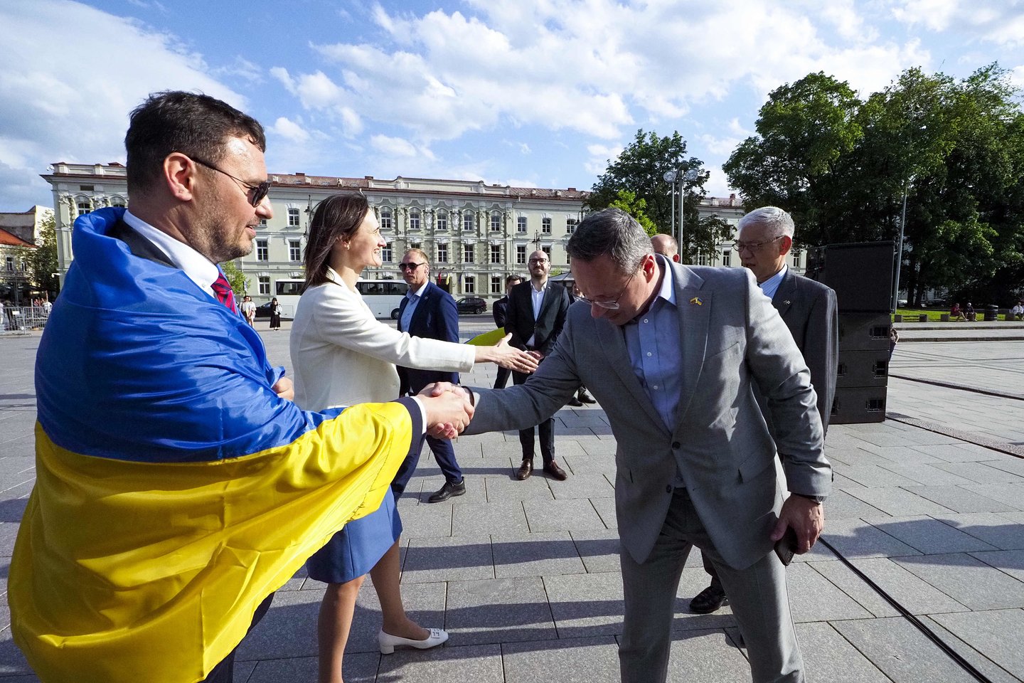 Mitingas Vilniuje: „Ukrainai – narystę NATO be jokių išlygų“.<br> V.Ščiavinsko nuotr.