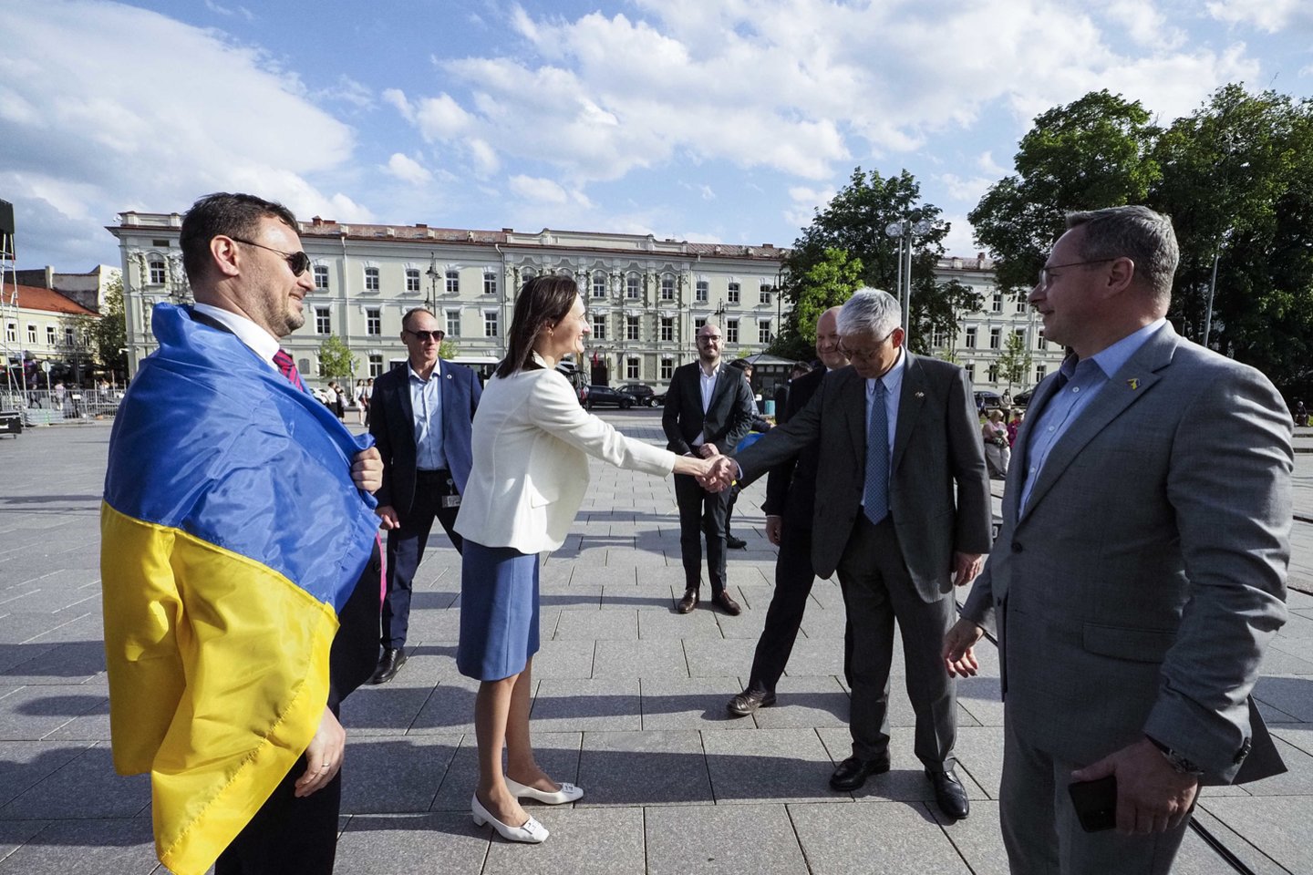 Mitingas Vilniuje: „Ukrainai – narystę NATO be jokių išlygų“.<br> V.Ščiavinsko nuotr.