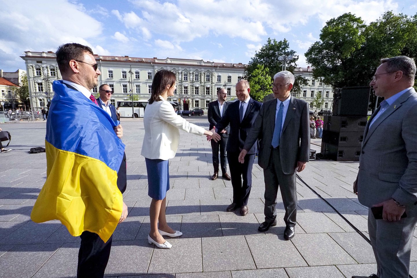 Mitingas Vilniuje: „Ukrainai – narystę NATO be jokių išlygų“.<br> V.Ščiavinsko nuotr.