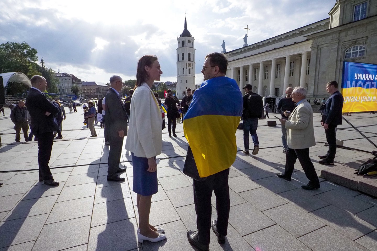 Mitingas Vilniuje: „Ukrainai – narystę NATO be jokių išlygų“.<br> V.Ščiavinsko nuotr.