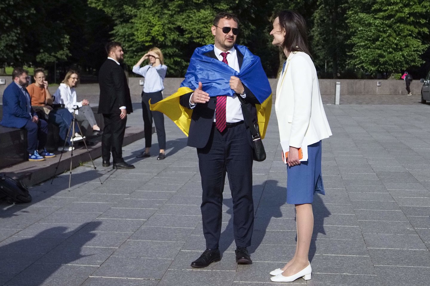 Mitingas Vilniuje: „Ukrainai – narystę NATO be jokių išlygų“.<br> V.Ščiavinsko nuotr.