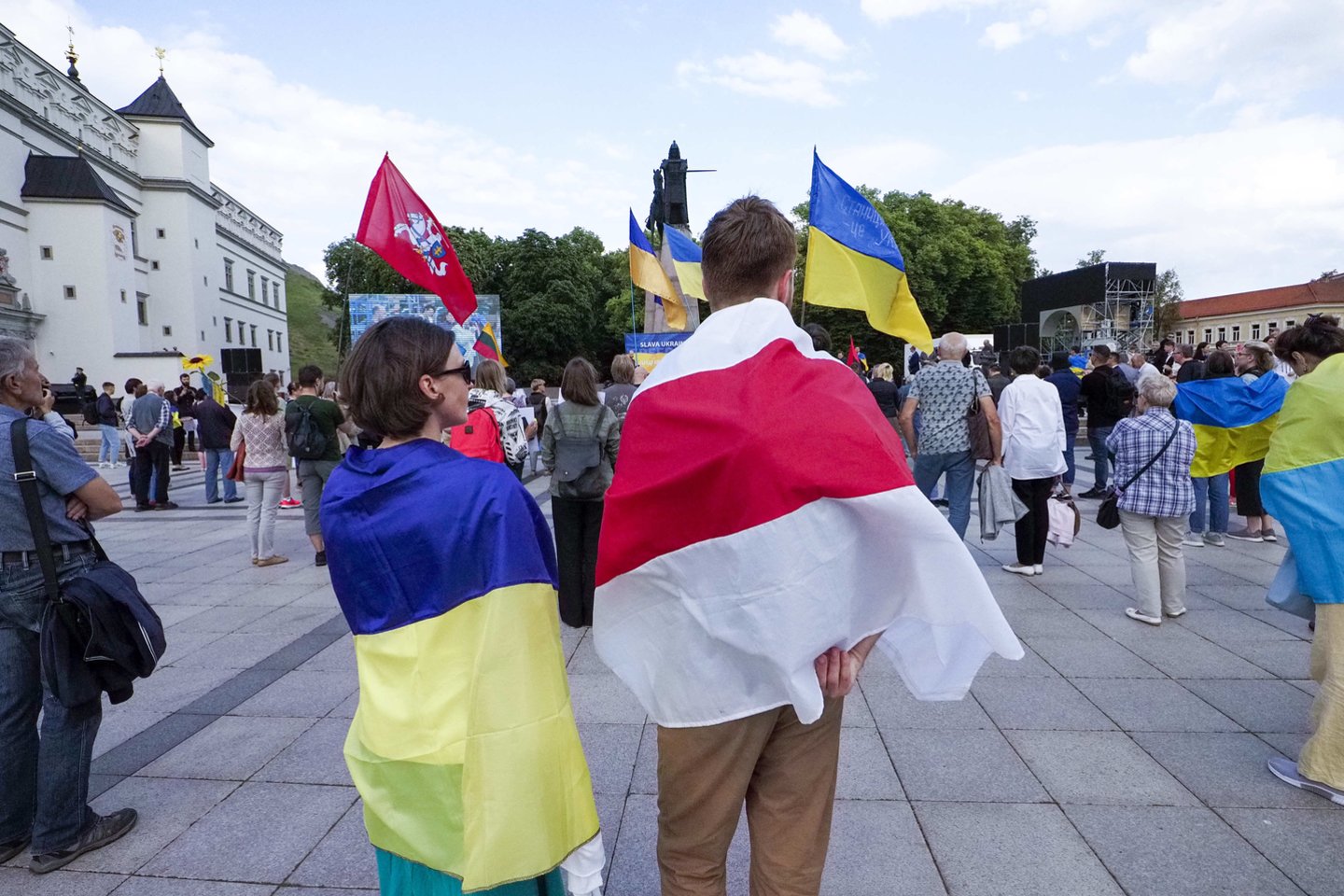 Mitingas Vilniuje: „Ukrainai – narystę NATO be jokių išlygų“.<br> V.Ščiavinsko nuotr.