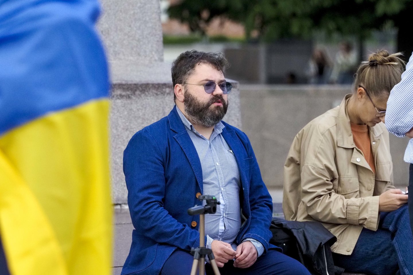 Mitingas Vilniuje: „Ukrainai – narystę NATO be jokių išlygų“.<br> V.Ščiavinsko nuotr.