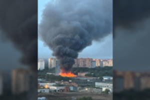 Rusijos žiniasklaida: netoli Maskvos esančioje gamykloje kilo gaisras