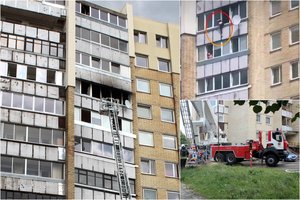 Tragiškas gaisras Šiauliuose pareikalavo dar vienos aukos: pro balkoną iššokusi 17-metė neišgyveno