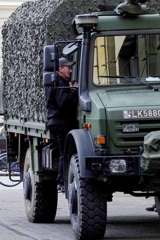 Lietuvos kariuomenė ruošiasi NATO viršūnių susitikimui Vilniuje.<br>V.Ščiavinsko nuotr.