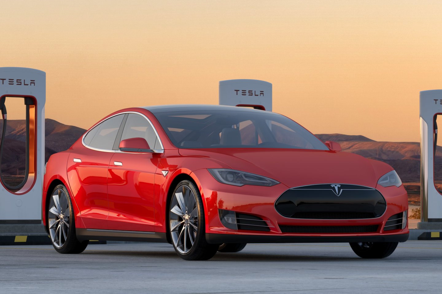 „Tesla Model S“.<br>Pranešimo autorių nuotr.