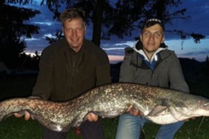 Išsižios net užkietėję žvejai: Kęstučio Mažeikos laimikis – 120 cm šamas