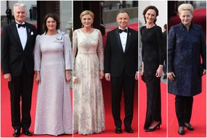 Valdovų rūmuose – iškilminga G. Nausėdos puota Lenkijos pirmajai porai: kvietė 100 svečių