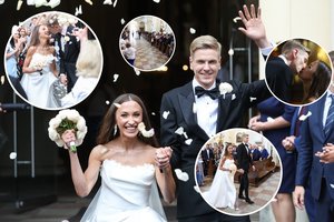 Sostinėje susituokė šuolininkas į aukštį Adrijus Glebauskas ir Emilija Domanskytė