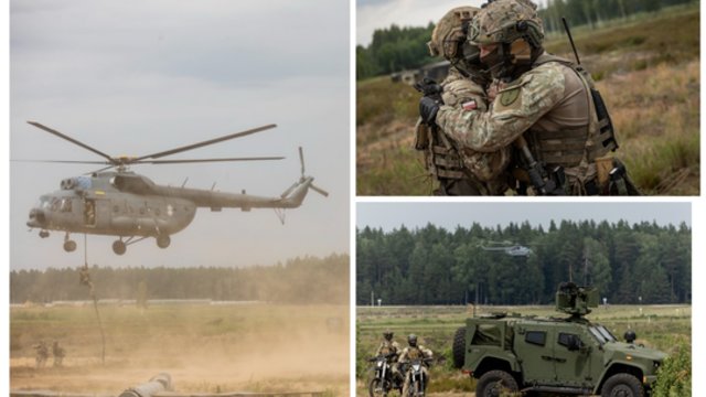 Išvyskite, kaip Lietuvos ir Lenkijos specialiųjų operacijų pajėgų kariai treniravosi neutralizuoti priešiškas pajėgas