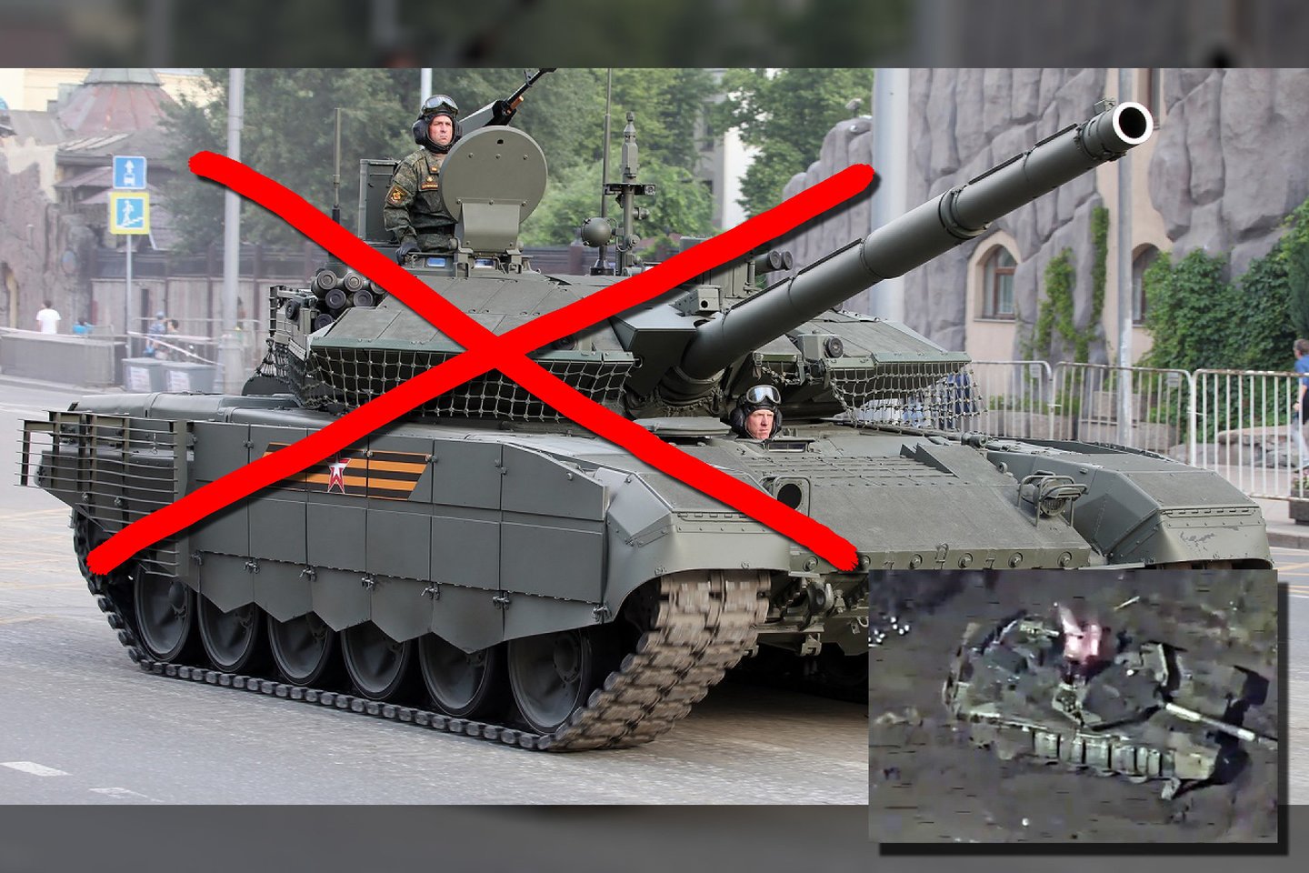 Ukrainos kariai fronto linijoje sunaikino pažangiausią Rusijos tanką „T-90M Proryv“.