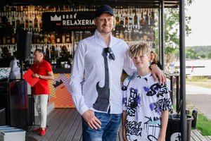 Su sūnumi renginyje pasirodęs D. Bunkus atskleidė vasaros planus: „Geriausias pasirinkimas“