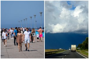 Vasarišką savaitgalį aptemdys per Lietuvą slenkantis atmosferos frontas: pasiruoškite netikėtumams