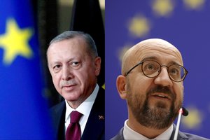 ES vadovas ir R. T. Erdoganas susitarė „atgaivinti“ ES ir Turkijos ryšius
