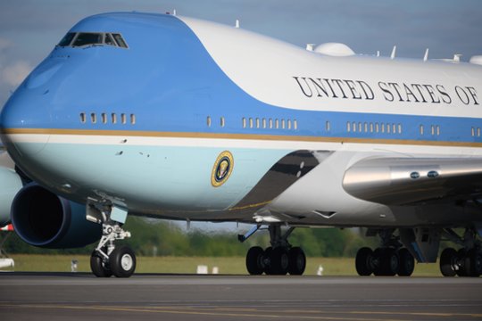 JAV prezidentas Joe Bidenas pirmadienį atvyko į Lietuvą.<br>V.Skaraičio nuotr.