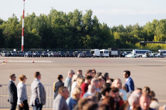JAV prezidentas Joe Bidenas pirmadienį atvyko į Lietuvą.<br>T.Bauro nuotr.